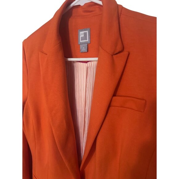 JCP orange blazer jacket single button size M - Picture 6 of 6